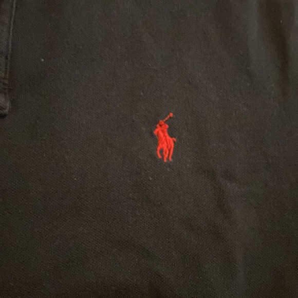 Lightly worn black/red Ralph Lauren polo - Picture 3 of 9